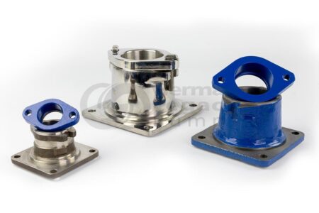 Stuffing box glands + stuffing box housings for various Bornemann progressive cavity pumps / mono pumps. Pos 003+004